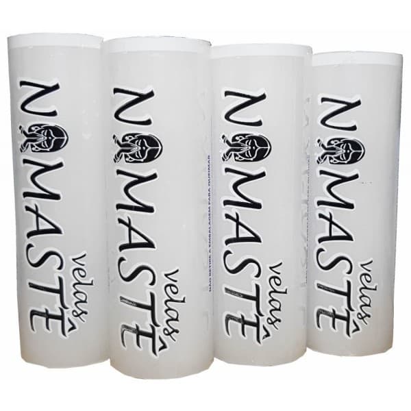 12 Velas Votivas 260 Gramas Branca Parafina Pura