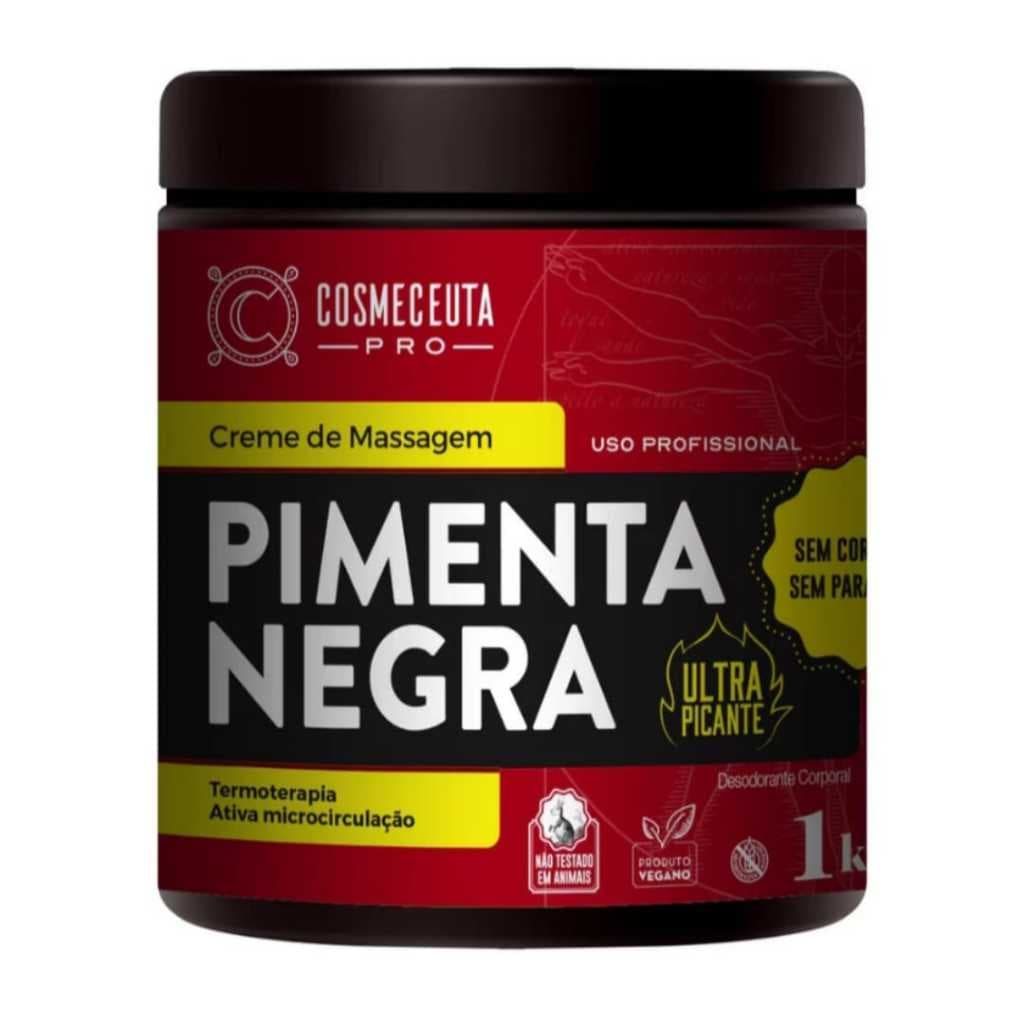 Creme de Massagem Pimenta Negra ULTRA PICANTE 1kg - Cosmeceuta