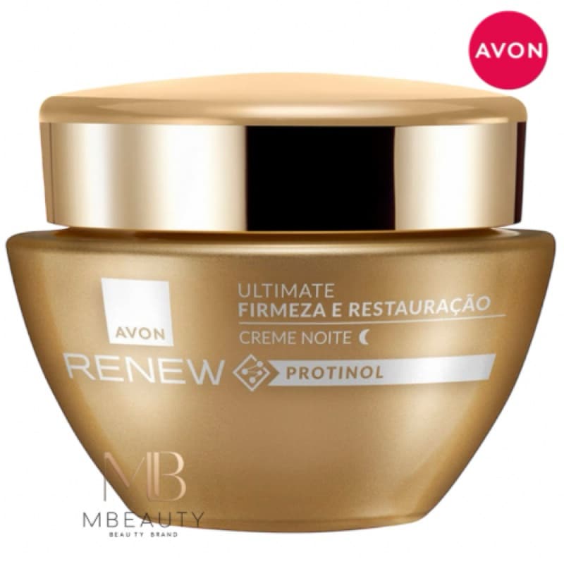 Creme Hidratante Facial Anti Idade Renew Ultimate Avon Noite 45 + Restauração 50g.
