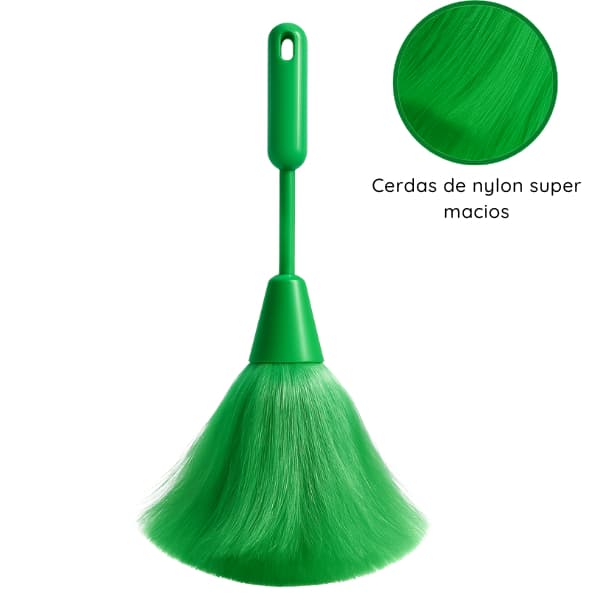 Espanador De Nylon Sintetico CB Plástico Max Clean Verde