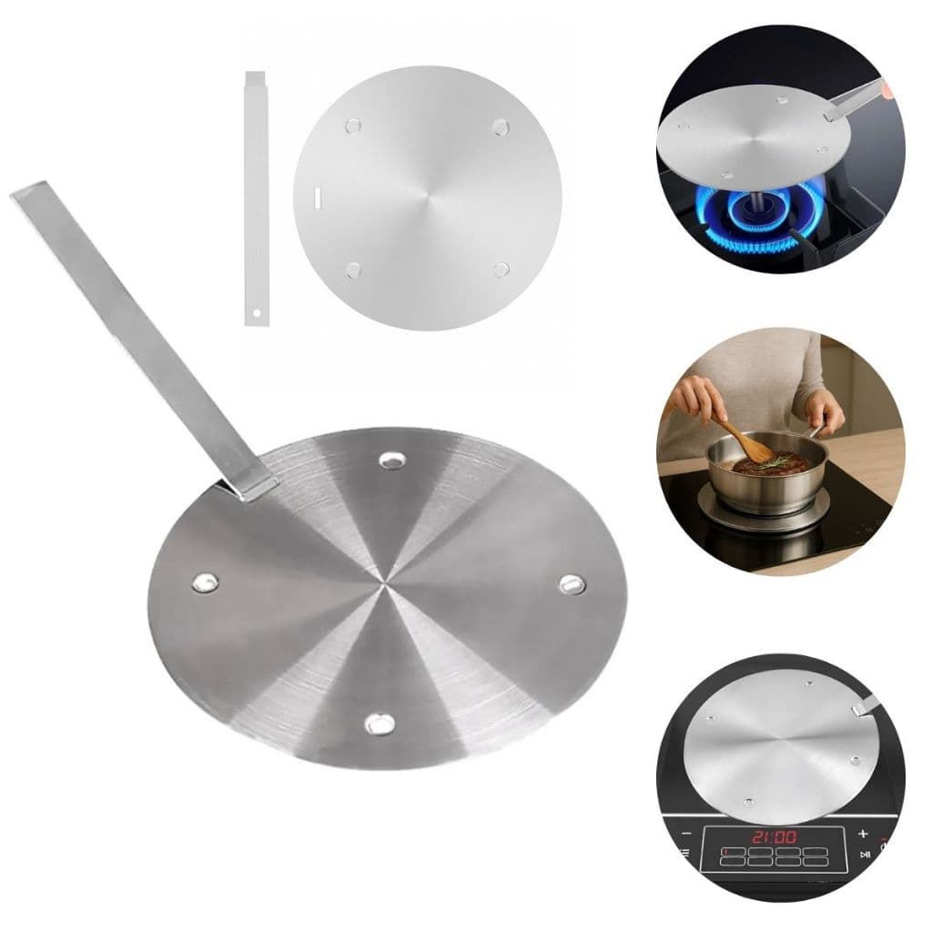 Adaptador Conversor/Difusor Para Fogões Com Indução 24x24cm Universal Aço Inoxidável ENVIO IMEDIATO