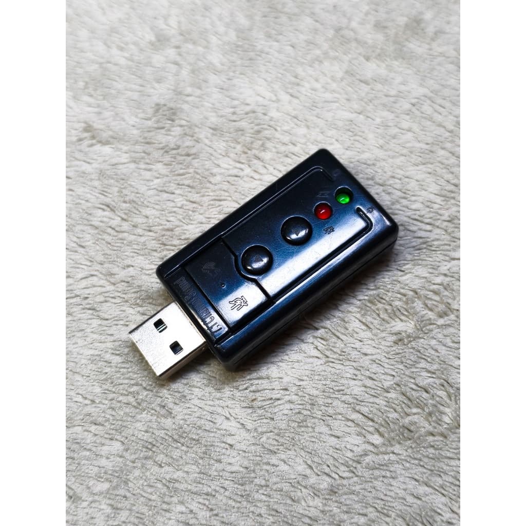 Adaptador de som USB externo 7.1 - Placa de áudio com entrada e saída P2