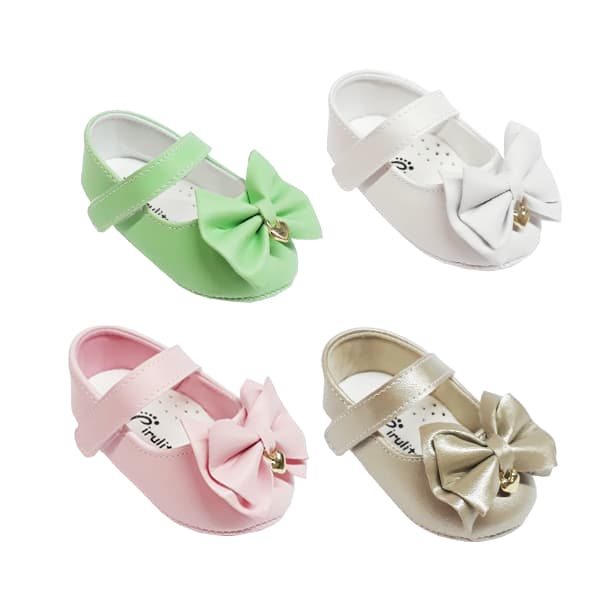 Sapatilha menina sapatinho de bebê recém-nascido do 13 ao 18