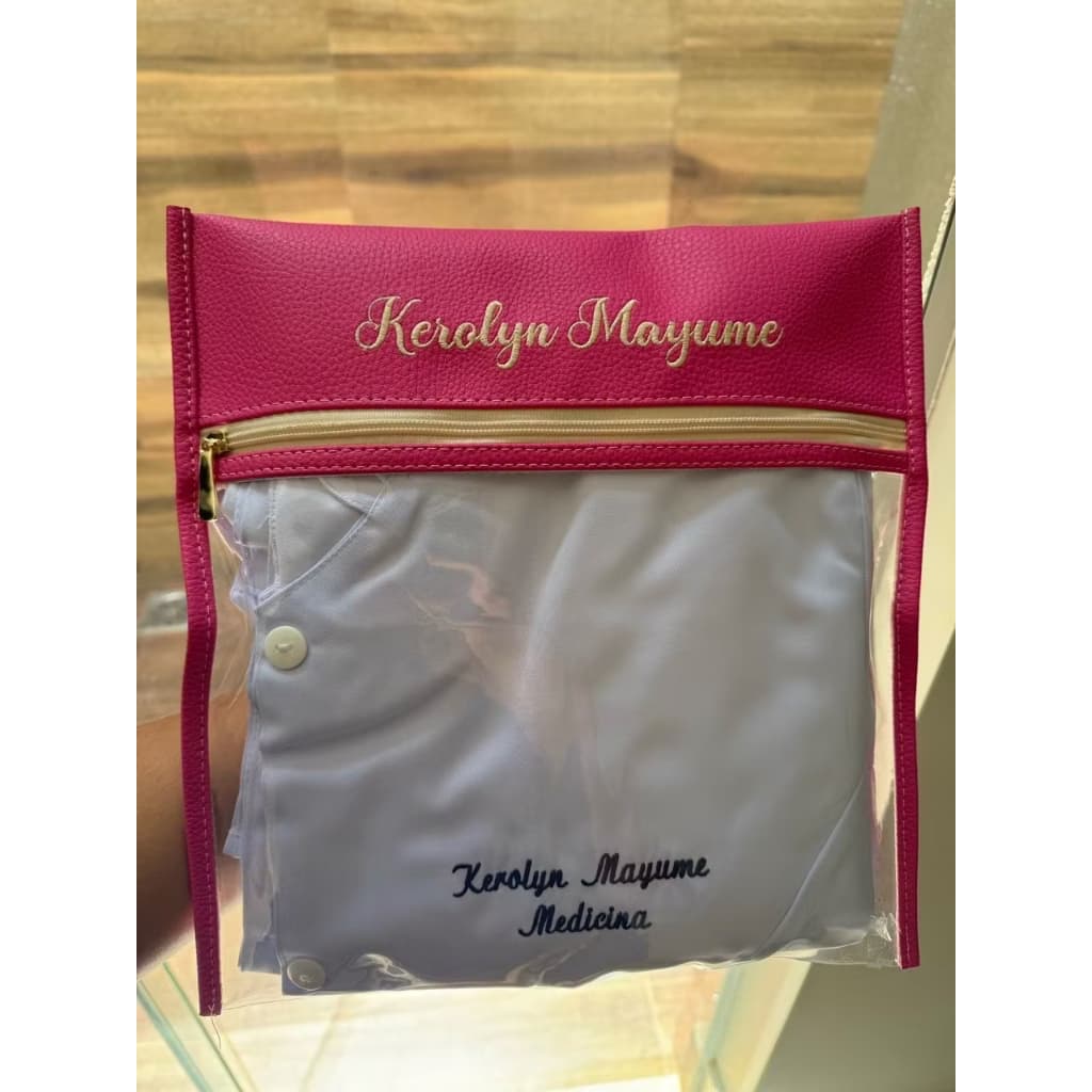 porta jaleco personalizado área da saúde porta scrub organizador de viagem