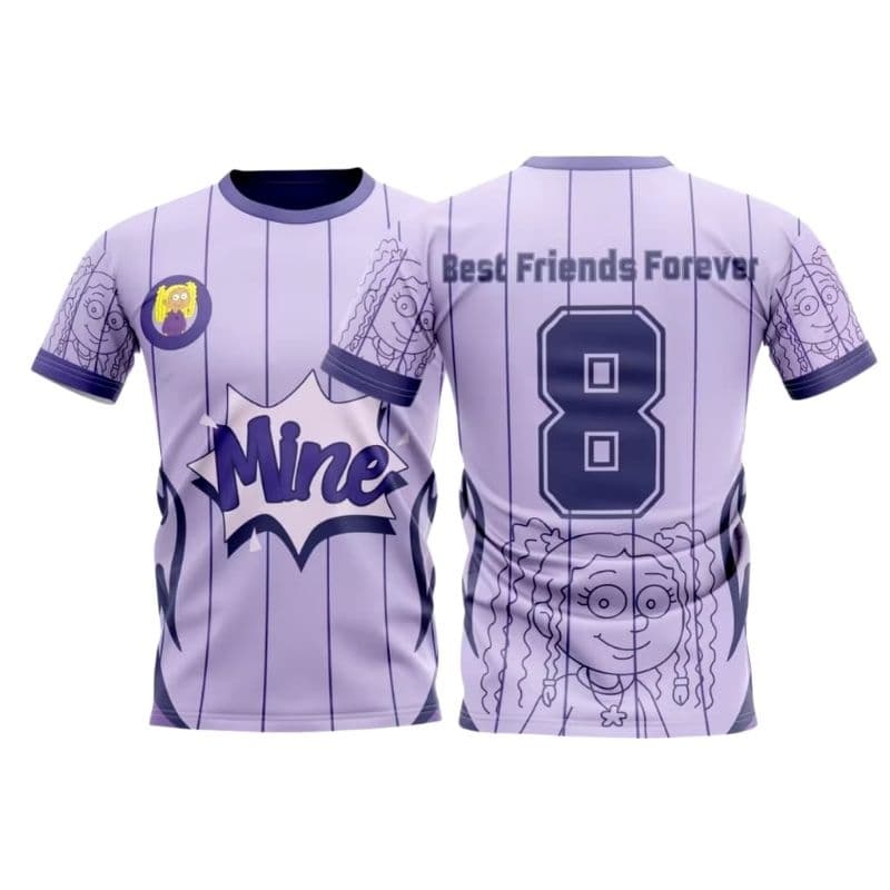 Camiseta Kysha E Mine listrada Lance De Escola Youtuber Melhores amigas Show camisa kysha e mine colegial Blusa