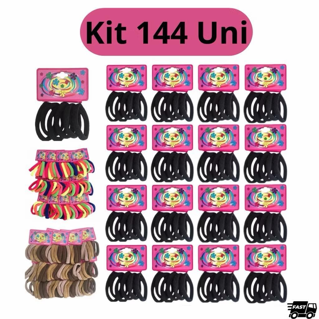 Kit 72/144/288 UNI  Elásticos de Cabelo rabicó Para Cabelo Xuxinha Elastico feminino