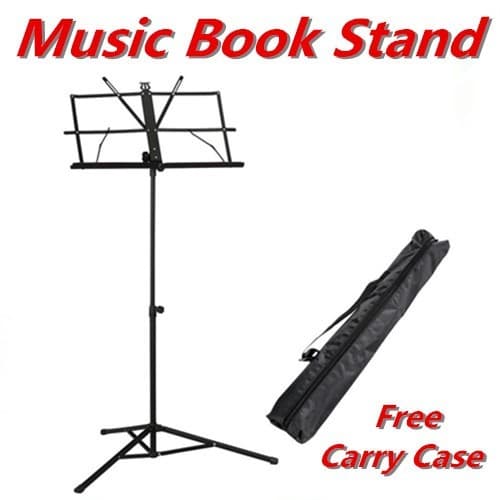 Partitura Apoiador Triplo Dobrável - Portátil com Bolsa, Universal para Violino, Zheng, Guitarra, Instrumentos Musicais