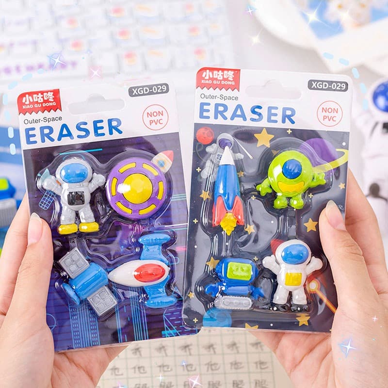 Apagador Astronauta Fofo Presente para Maternal Material Escolar Lapis Bonito