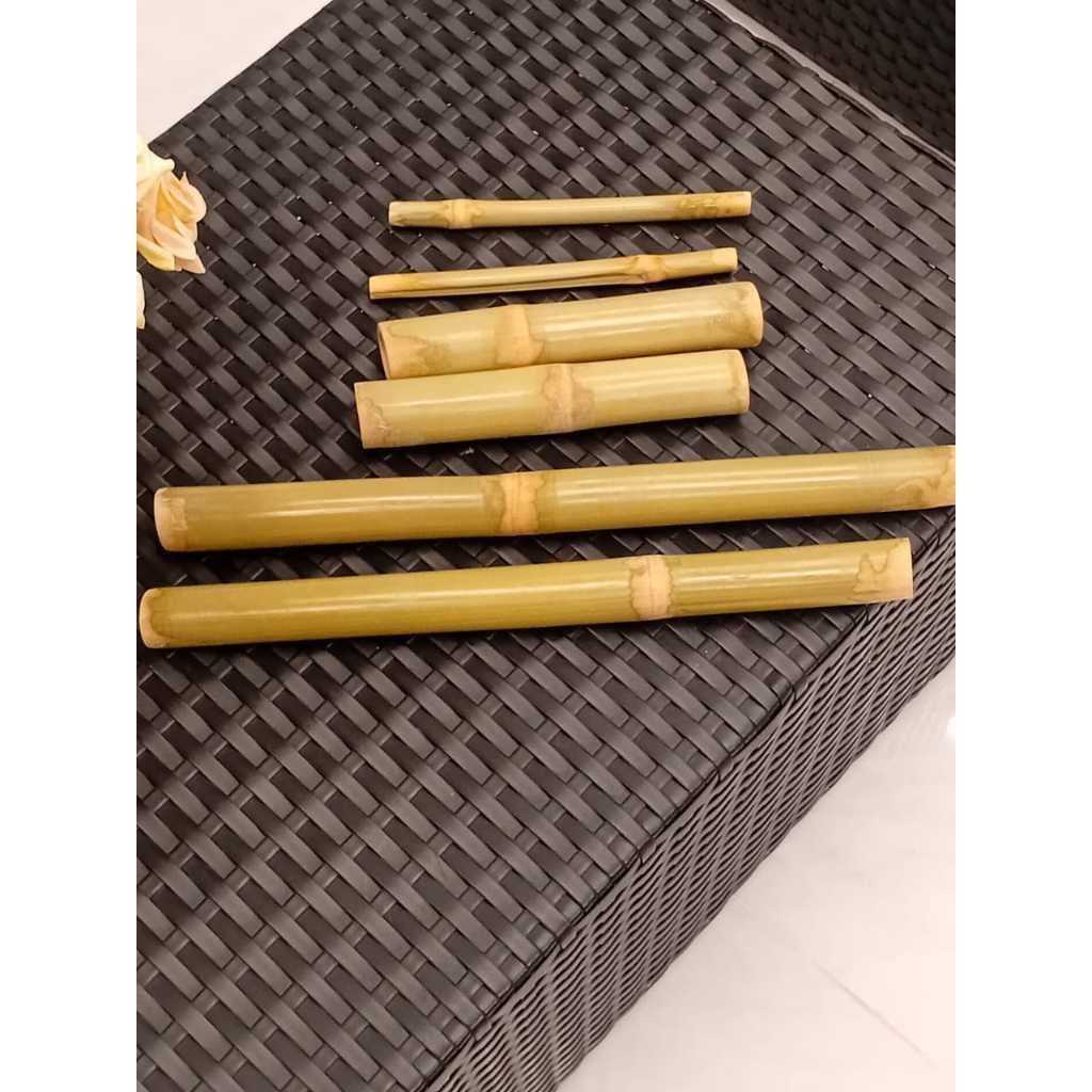 Kit Bambu para Massagem Corporal 6 Peças - lixados nos nós (Promoção)