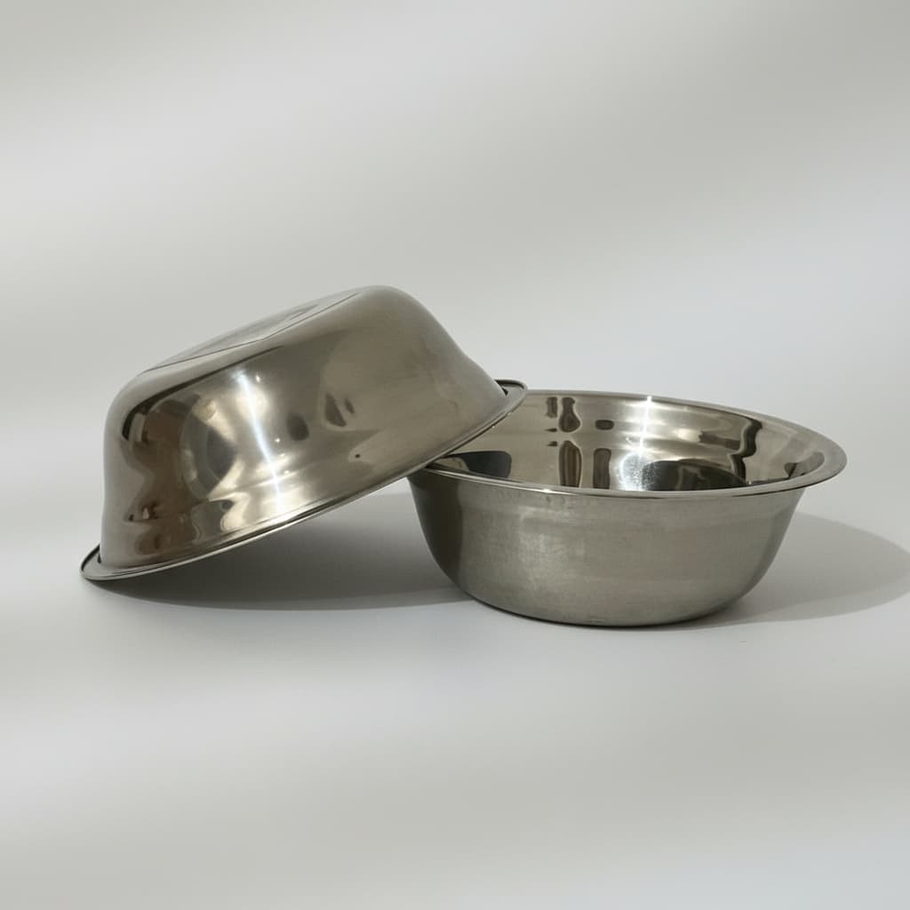 Kit 2 Tigela Bowl Inox Comedouro Pet Para Cães E Gatos