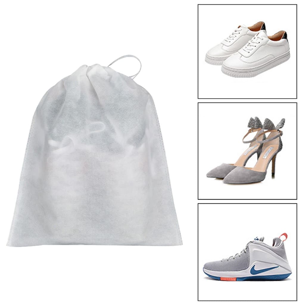 15un Embalagem Saco Sapatos Roupa Tnt Reutilizável Prático
