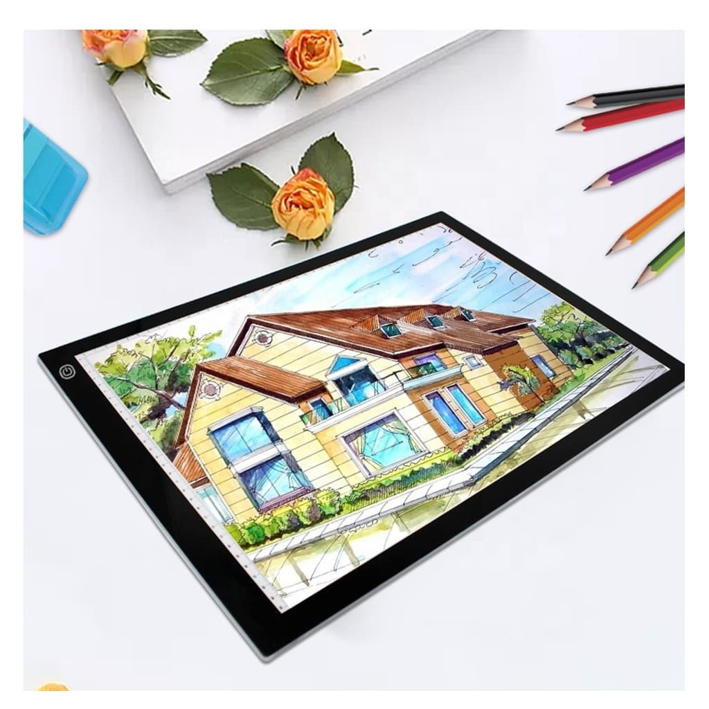 Mesa De Luz A4 OU A3 3 NÍVEIS DE ILUMINAÇÃO Para Desenho E Transposição - Led Branco