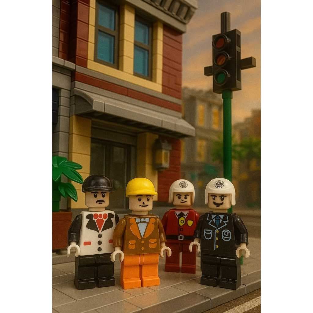 Boneco Brink Block para Blocos 4 Unidades Sortido brink+