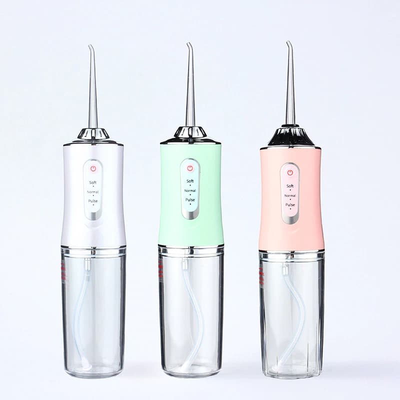 Irrigador Oral Portátil Boaliz - Recarregável USB, 4 Pontas, 220ml, Jato de Alta Pressão | Limpeza Dental Profunda