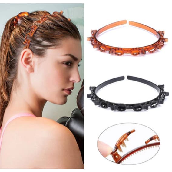 Kit 1 ate 6 Unidades Tiara com Presilhas Hair Twister Arco Acessório Cabelo