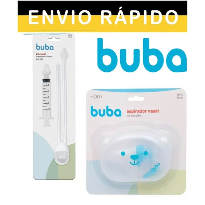 Aspirador Nasal buba P/bebê Sucção A Vácuo Higiene Do Nariz Original Buba Pronta Entrega