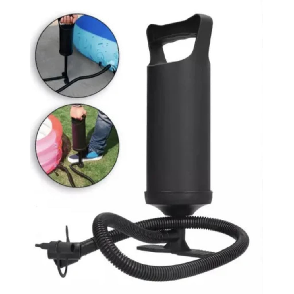 Bomba De Ar Manual 30 cm Inflador Portátil Dia a Dia Para Piscinas, Boias e Colchões