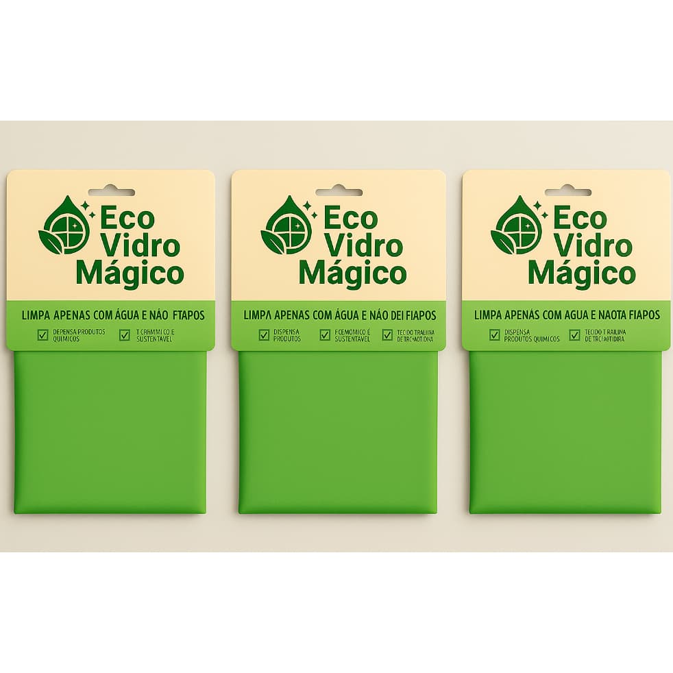 Limpa Vidros 1,2 OU 3 Espelhos Inox  Prático Fácil 40  cm x 40 cm pan'os magico PANO 40x40cm