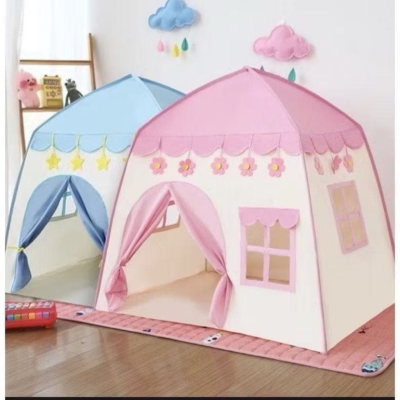 Barraca infantil rosa flor grande 1.3M menina princesa cabana menino crianca azul