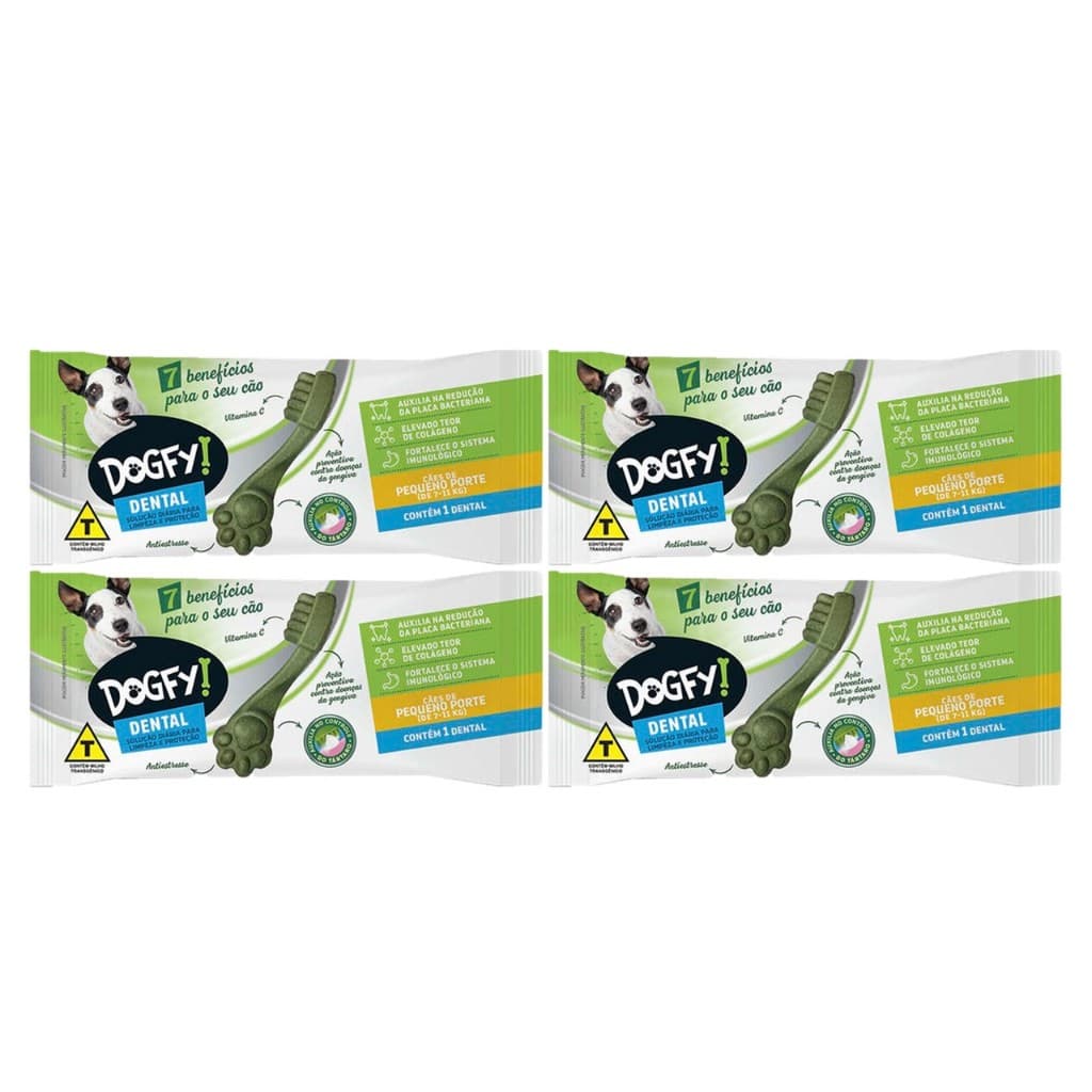 Petisco Dogfy Dental Original | Petisco Anti Tártaro e Mau Hálito para Cães