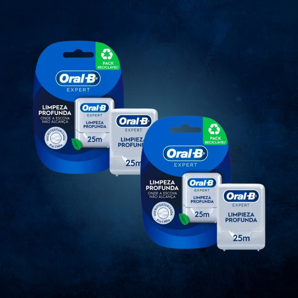Kit 2 Fio Dental Pro-Saúde Limpeza Profunda - Oral-B