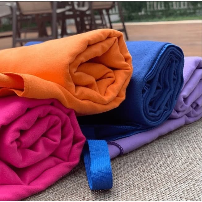 Toalha de microfibra tamanho g 130x 80  piscina natação praia camping corrida academia fitness