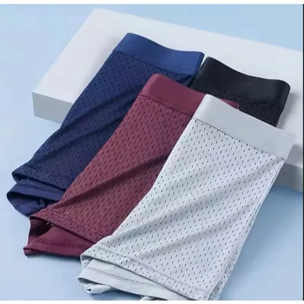 Kit 4 Cuecas Boxer Masculinas Dry Fit Premium Respirável