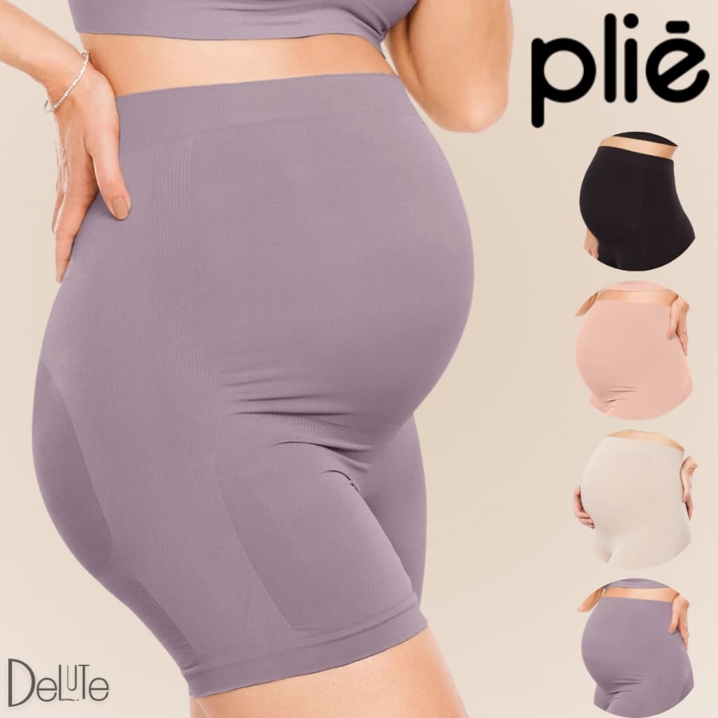 Bermuda Sem Costura Alta Plie Maternity Super Confortavel Para Gravida Gestante