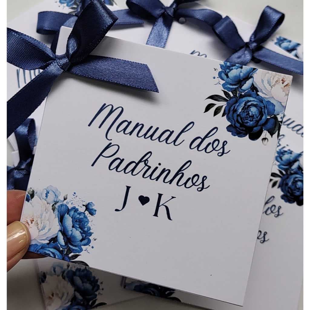 Manual dos Padrinhos de Casamento AZUL MARINHO - TODAS AS CORES