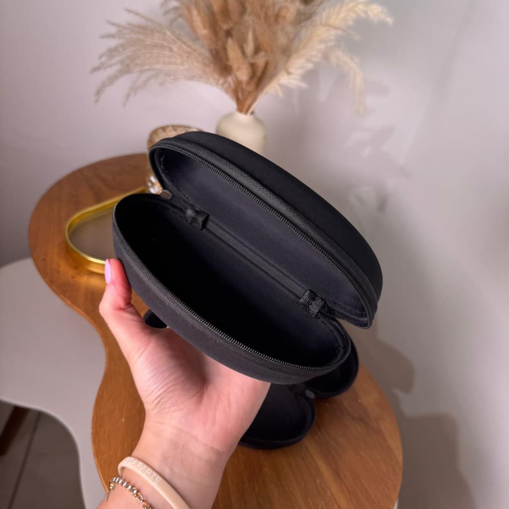 Kit C/100 Estojo para Óculos de Sol com Flanela Porta Óculos Case com Zíper de Óculos de Corrida