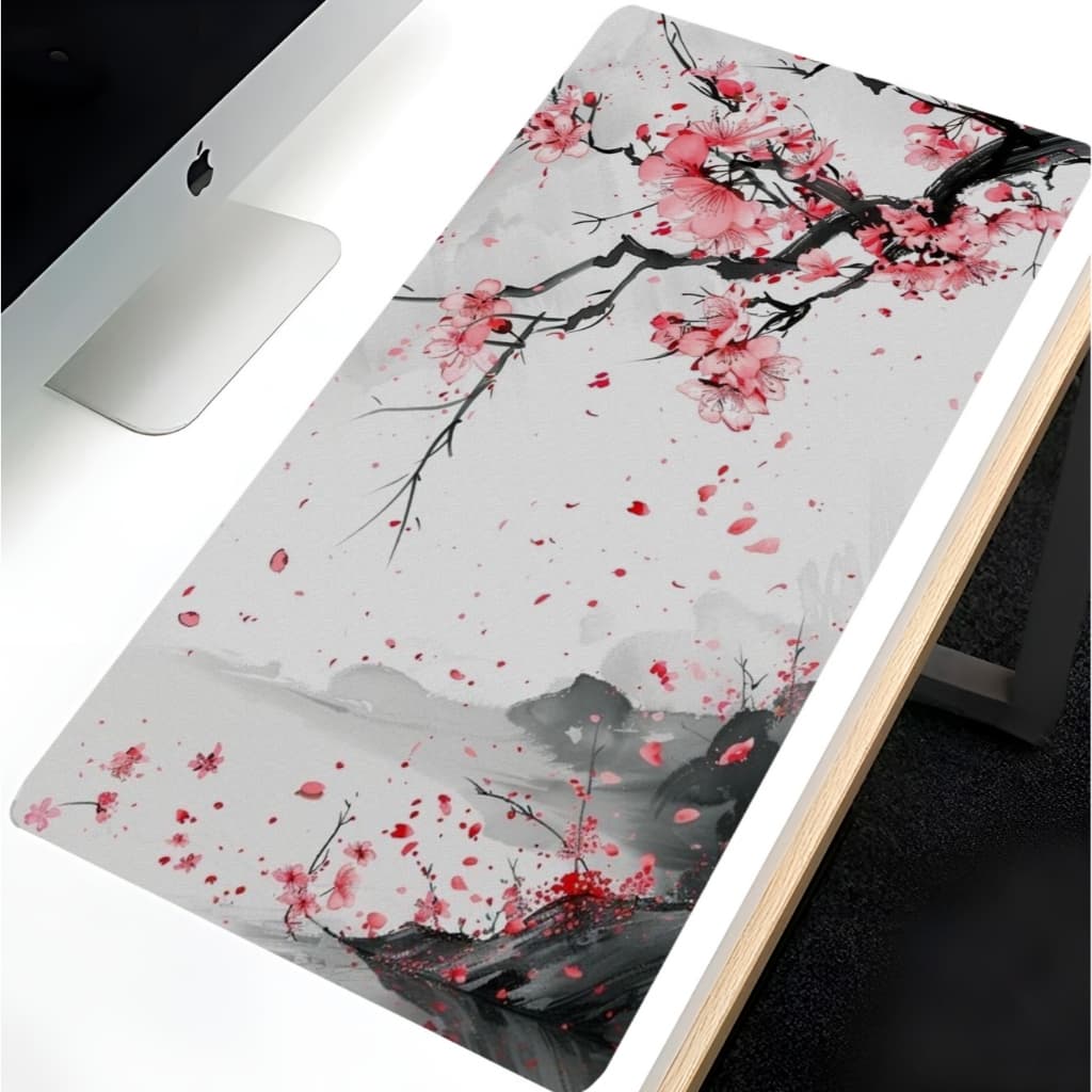 Mouse Pad Gamer Estilo Estampado Sakura Novo
