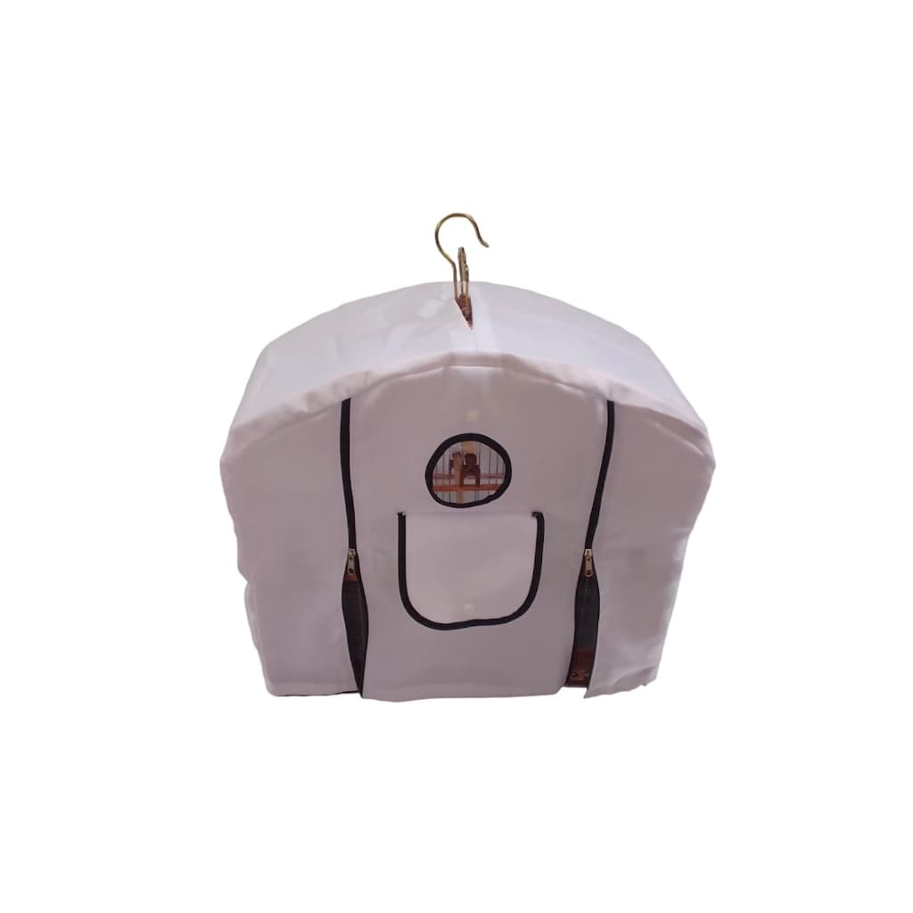 Capa De Gaiola Coleiro Trinca-ferro -2fechos - Material Luxo