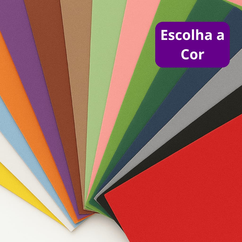 Pacote Placas De Eva 1.5mm 40x47 Com 10 Folhas Eva Liso Para Artesanato Atividades Escolares