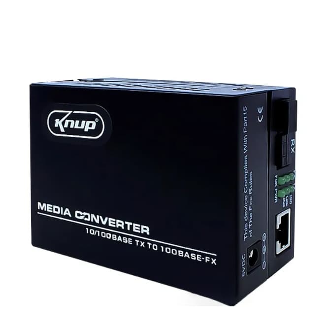 Par Conversor De Fibra Óptica Mídia Gigabit 1000Mbps Rede RJ45  A+B KP-AD147
