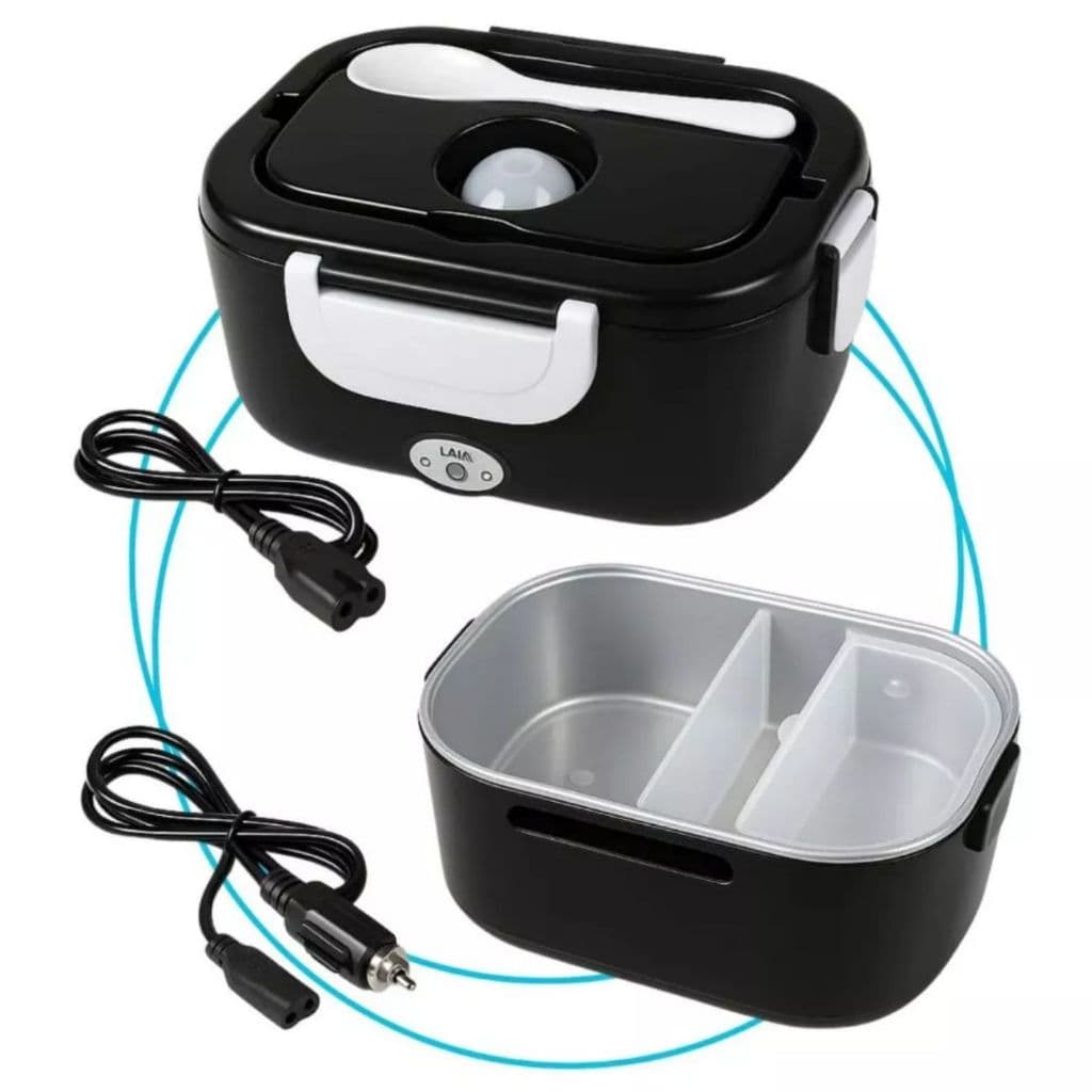 Marmita Elétrica Carro/casa 12v/24v/110v/220v Portátil Preto Marmita Elétrica Carro/casa 12v/24v/110v/220v Portátil