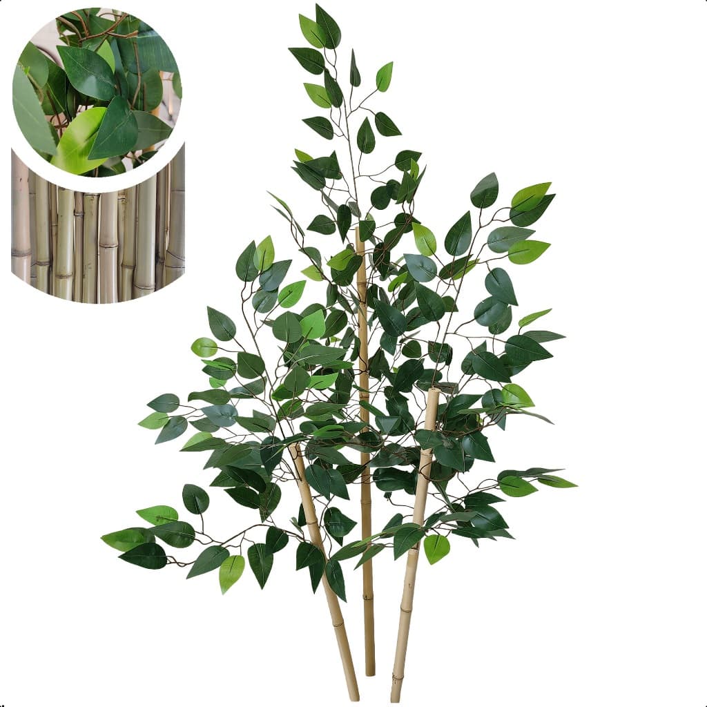 Bambu da Sorte Artificial Permanente Sem Vaso Decorativo