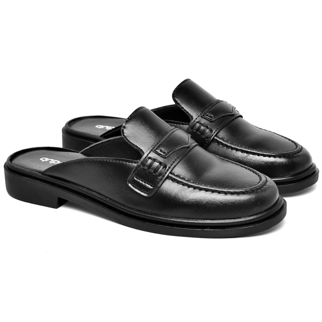 Mocassim Mule Feminino Sapato Preto CLOE Dubuy 1420DB