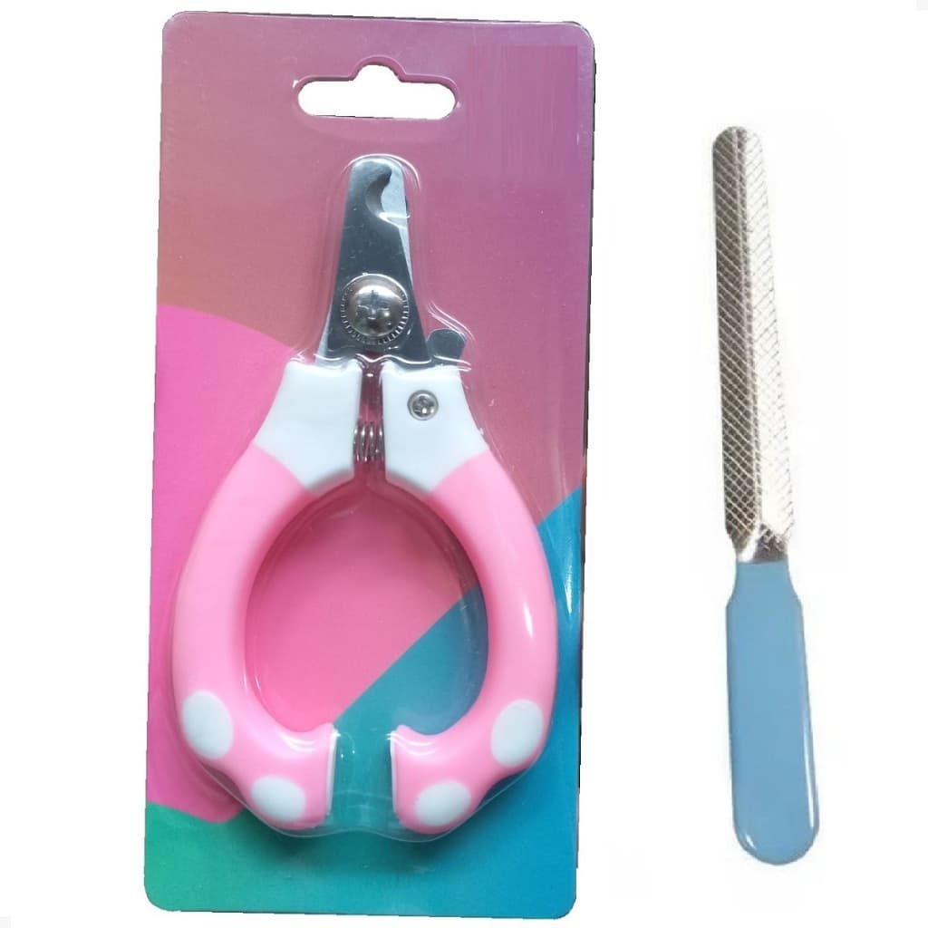Alicate Tesoura e lixa de unha para Cão Gato Pet de pequeno e médio porte