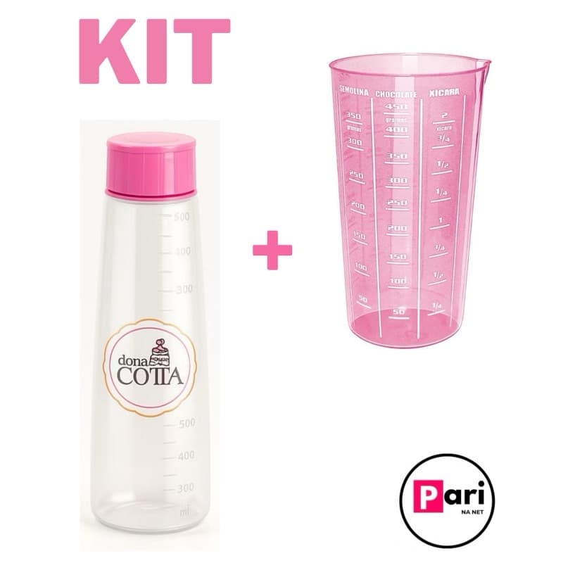 Kit Regador Bisnaga Umedecedor de Bolo +/ou Copo Medidor 570ml