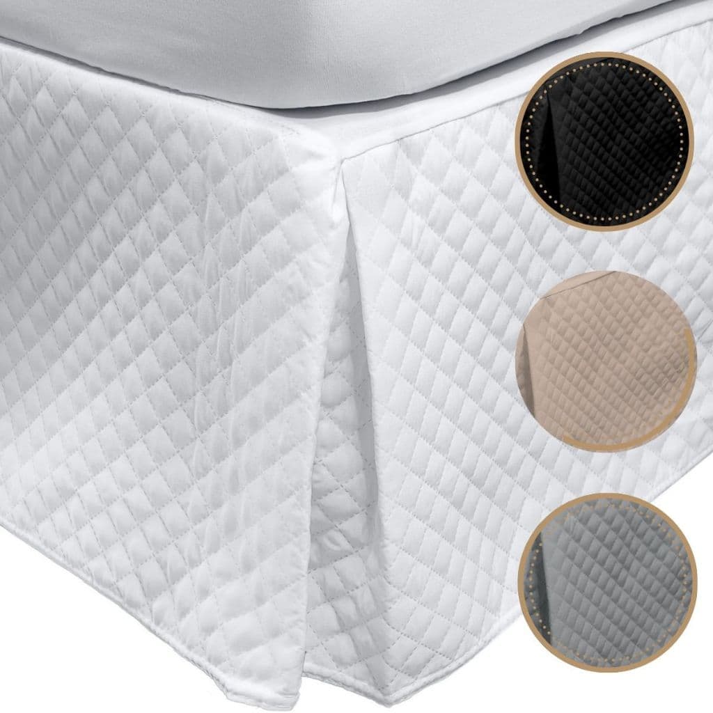 Saia Cama Box Casal Queen Solteiro King Size Tecido Matelado Decoração Quarto Varias Cores