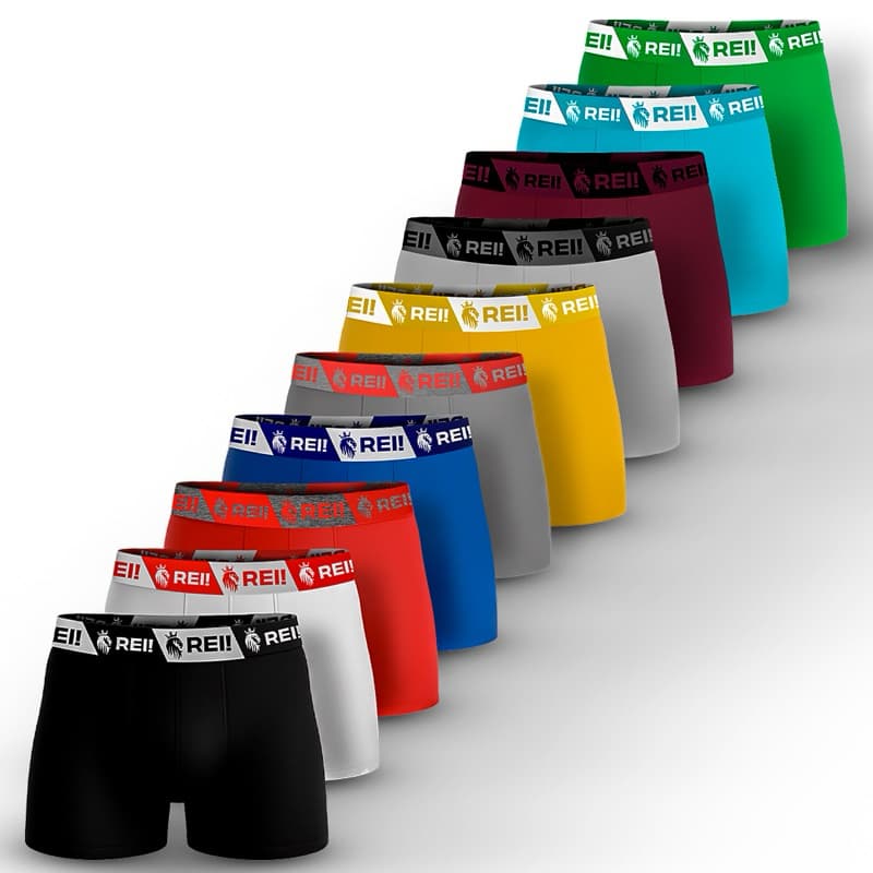 KIT 10 Cuecas Boxer Box Lisa Adulto microfibra direto da fábrica