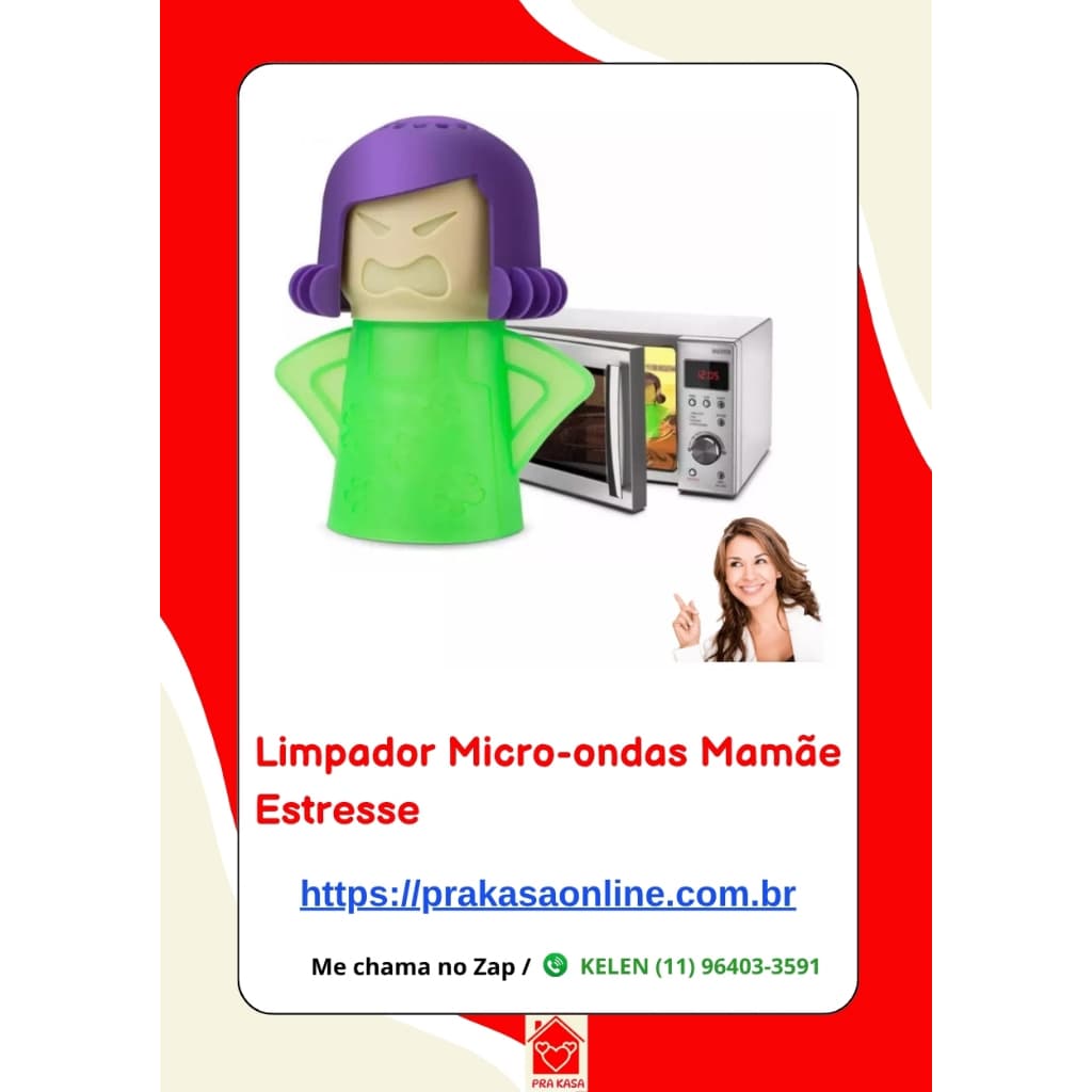 Limpador Micro-ondas Mamãe Estresse