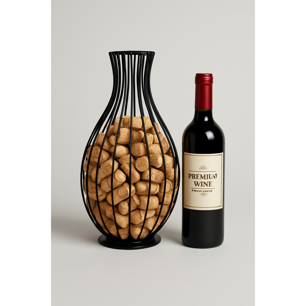 Porta Rolhas De Ferro Gota Decorativo Amantes De Vinho Aramada