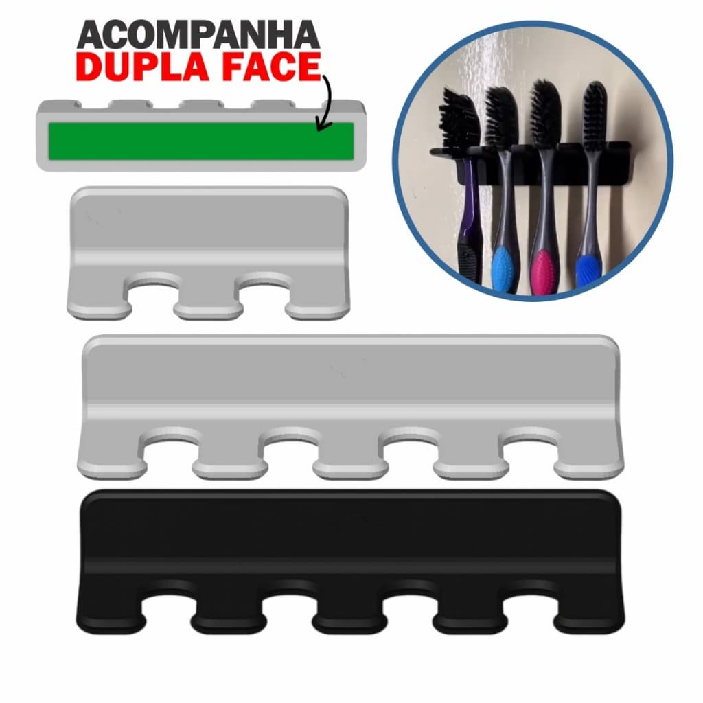 Suporte Parede Organizador Porta Escovas Dental