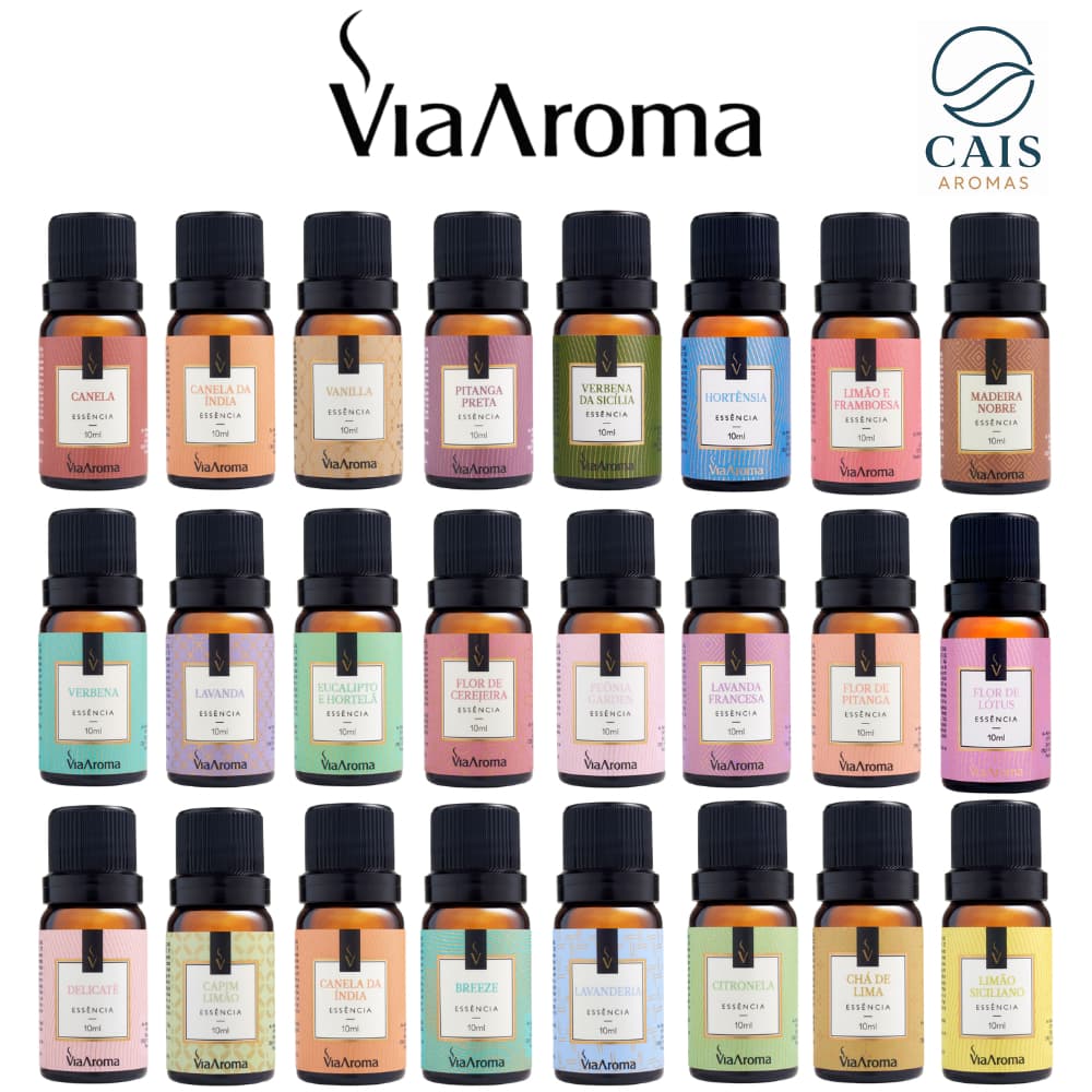 Essência Via Aroma 10 ML para Aromatizador Difusor Elétrico