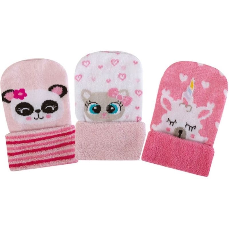 Kit 3 Touca infantil para Meninas recém nascida ou criança de 4/12meses diferentes estampas