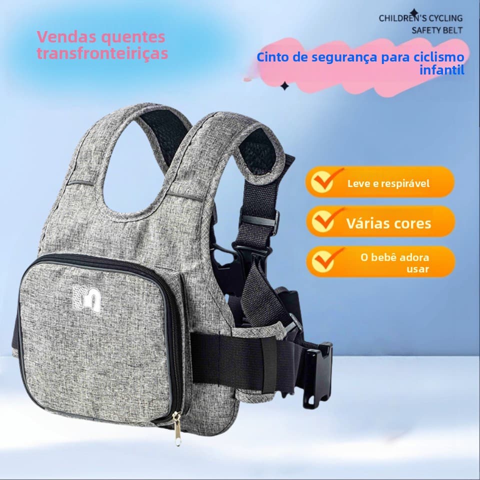 Cinto De Segurança Infantil Para Andar De Motocicletas Elétricas Agora DisponívelViagens Ao Ar Livre