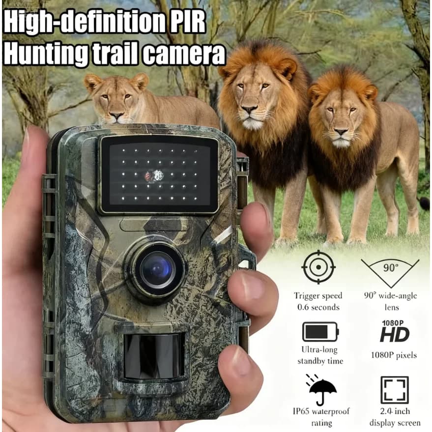 Câmera De Rastreamento Para Caça , 13MP , 1080P , 940nm Visão Noturna Infravermelha   Vida Selvagem À Prova D'água