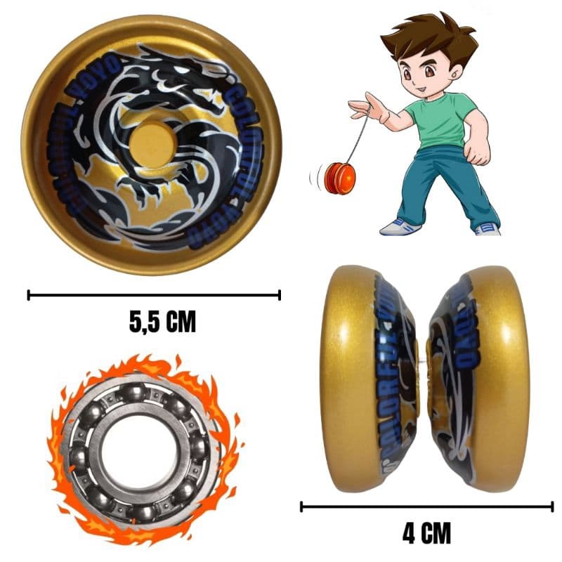 Yoyo ou ioiô em Metal Inoxidável - Alumínio super Speed