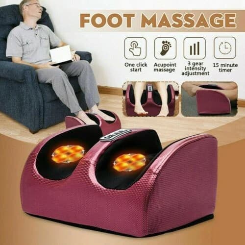 Massageador de Pés 220V Massagem Com Aquecimento Relaxamento Shiatsu Envio Imediato
